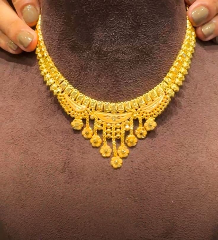 Antique Finish Gold Necklace