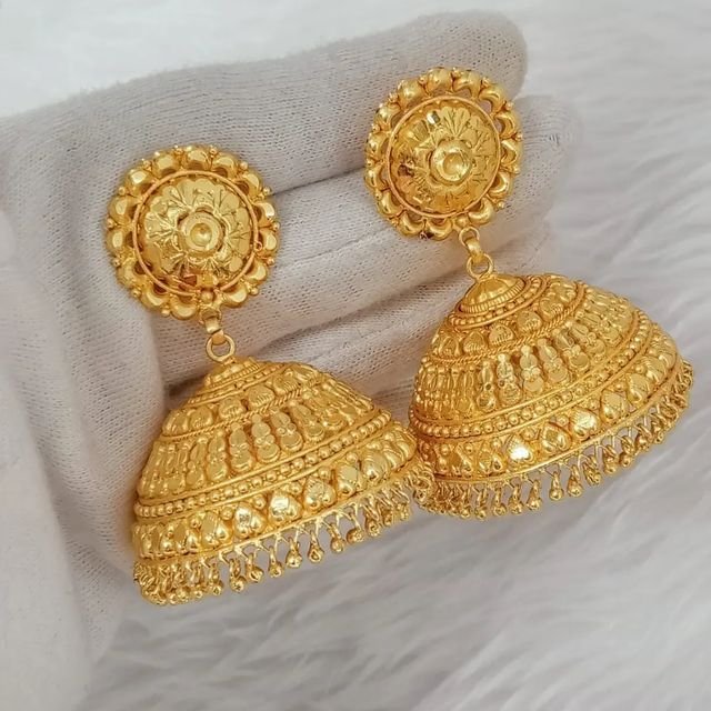 Bridal Gold Earring