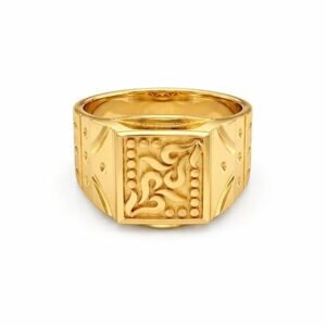 Glossy Gold ring for Men