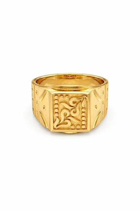 Glossy Gold ring for Men