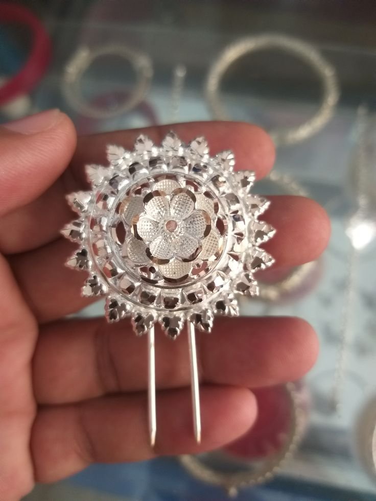 Ethnic Silver Juda Pin for Women