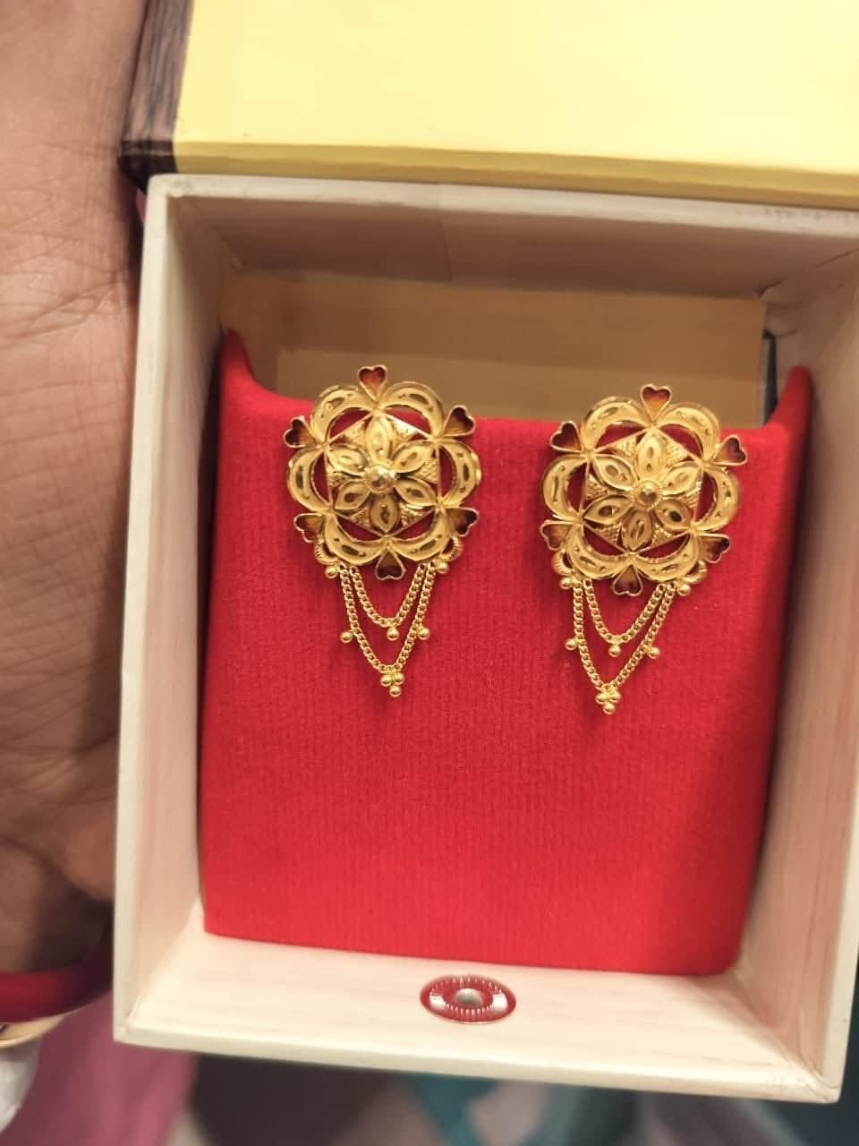 Handcrafted Gold Earrings