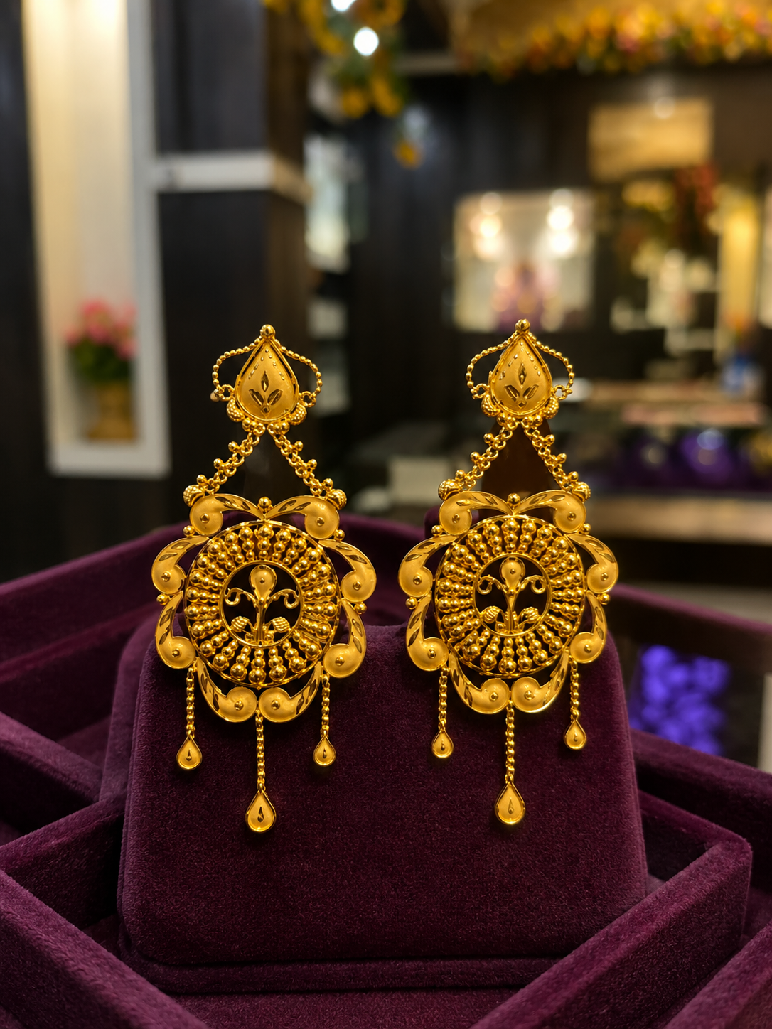 Wedding Gold Earring