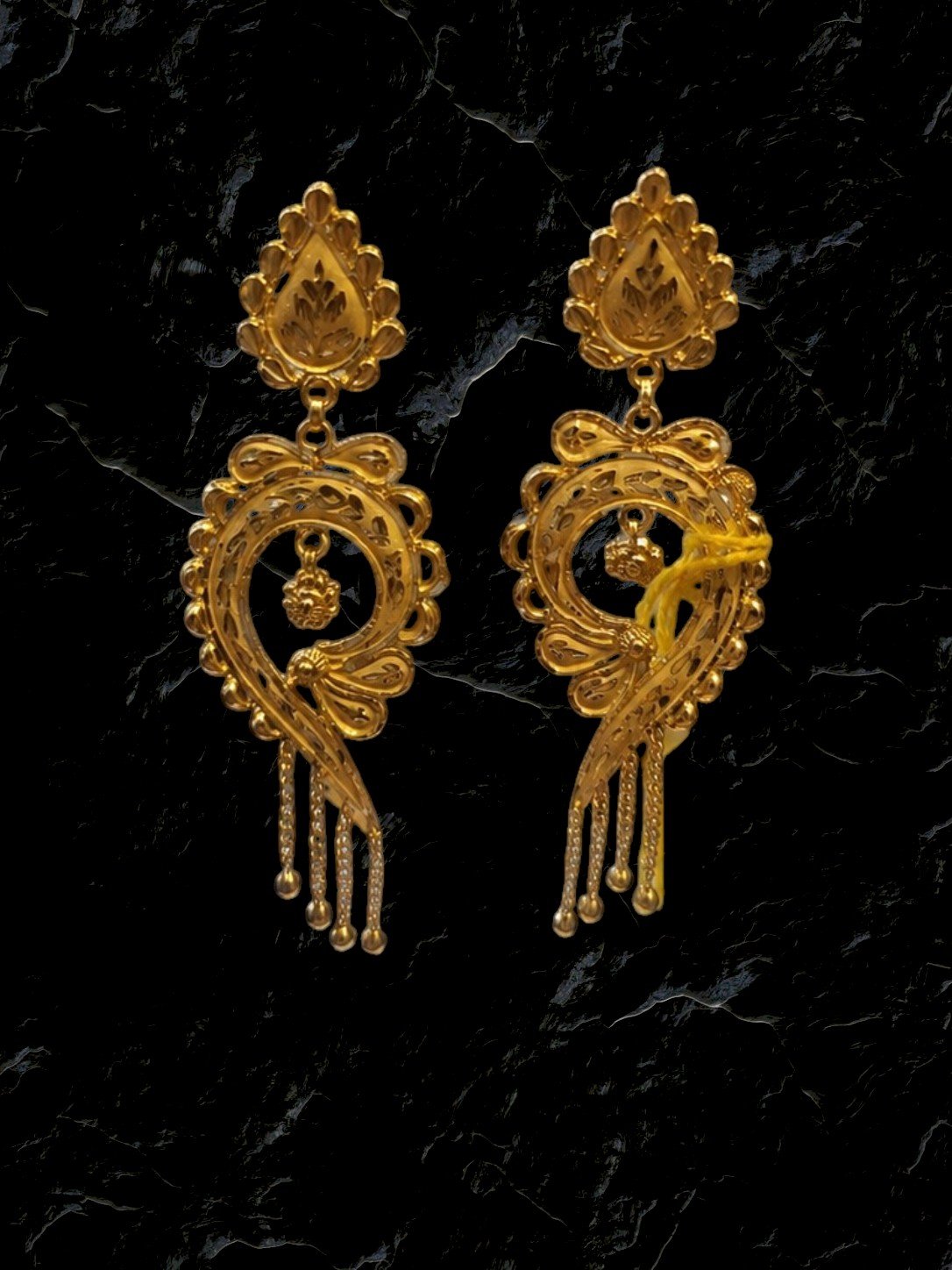 Royal Antique Gold Drop Earrings