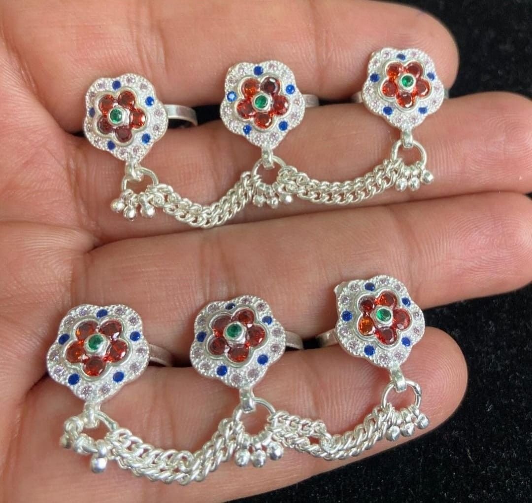 Designer Toe Ring Set