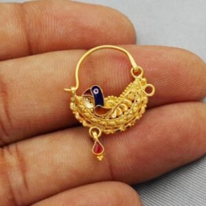 Golden Aura Nose Pin