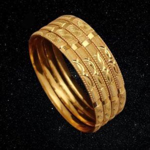 Modern Ethnic Gold Churi Design