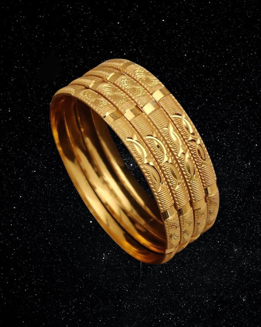 Modern Ethnic Gold Churi Design