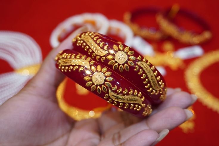 Bridal Style Gold Pola Badhano